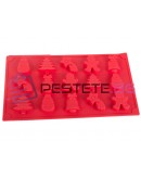 Силиконов молд форма за коледни сладки 15бр